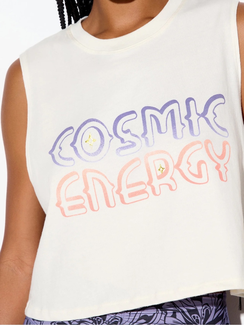 Spiritual Gangster Cosmic Energy Crop Muscle Tank - Picture 2 of 9